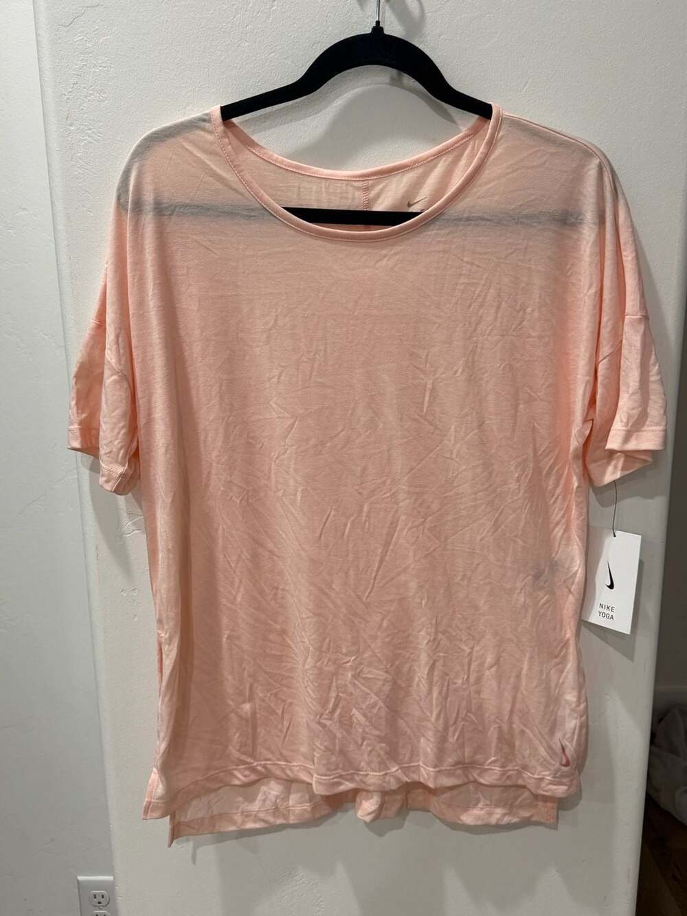 Nike Yoga Dri-FIT Women's Training T-Shirt Peach